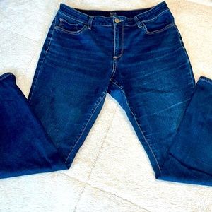 ANNA denim distressed skinny jeggings SZ 14 Women’s